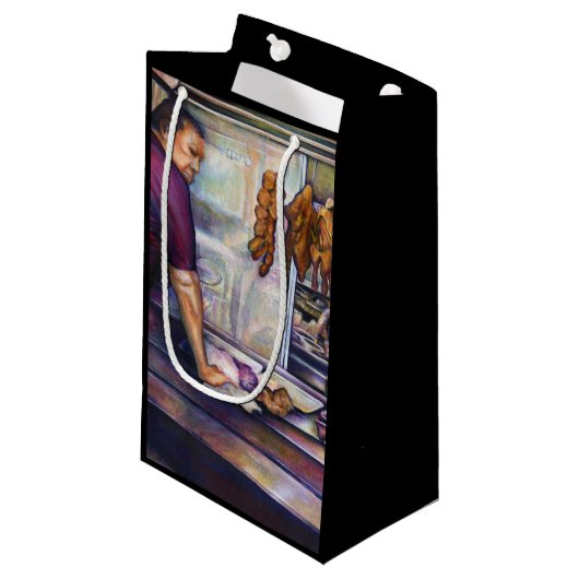 Petit Sac Cadeau Singapour embrassé par le soleil (Devant Angle)