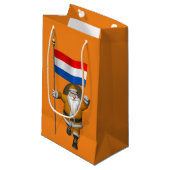 Petit Sac Cadeau Sinterklaas Avec Drapeau Du Pays-Bas (Devant Angle)