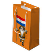 Petit Sac Cadeau Sinterklaas Avec Drapeau Du Pays-Bas (Dos Angle)