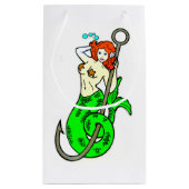 Petit Sac Cadeau sirène à queue verte (Dos)