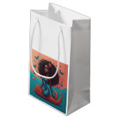 Petit Sac Cadeau Sirène noire (Dos Angle)