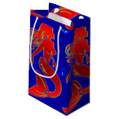 Petit Sac Cadeau sirènes rouges (Dos Angle)