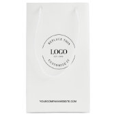 Petit Sac Cadeau Site Web de l'entreprise personnalisable Votre log (Dos)