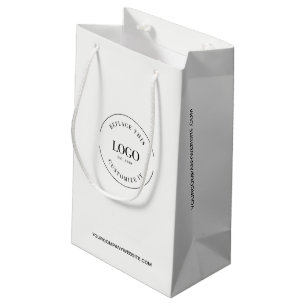 Petit Sac Cadeau Site Web de l'entreprise personnalisable Votre log