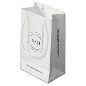 Petit Sac Cadeau Site Web de l'entreprise personnalisable Votre log (Devant Angle)