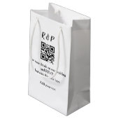Petit Sac Cadeau site web mariage rsvp q r code ajouter nom texte t (Dos Angle)