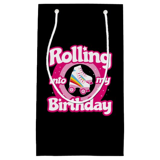 Petit Sac Cadeau Skate Party - Roller Roller Roller Patinage Annive (Devant)