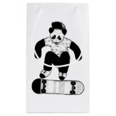 Petit Sac Cadeau Skateboard Panda (Dos)
