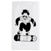 Petit Sac Cadeau Skateboard Panda (Devant)