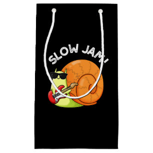 Petit Sac Cadeau Slow Jam Funny Musique Snail Pun Dark BG