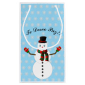 Petit Sac Cadeau snowman (Dos)