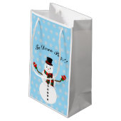 Petit Sac Cadeau snowman (Dos Angle)