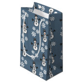 Petit Sac Cadeau Snowman (Devant Angle)