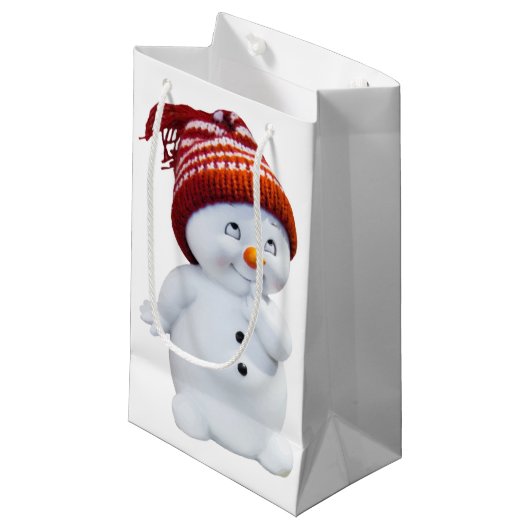 PETIT SAC CADEAU SNOWMAN JOUEUR (Devant Angle)
