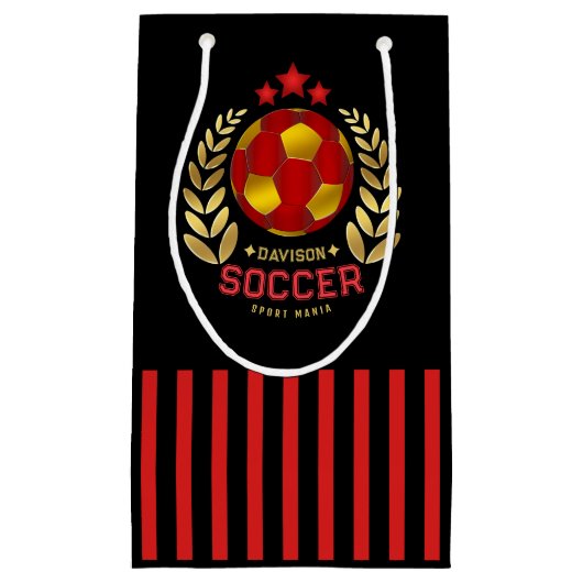 Petit Sac Cadeau Soccer Crest Design (Devant)