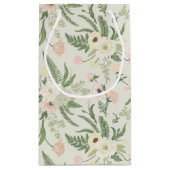 Petit Sac Cadeau Soft Mint Green Garden Motif (Dos)