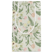 Petit Sac Cadeau Soft Mint Green Garden Motif (Devant)