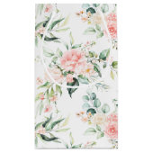 Petit Sac Cadeau Soft Pastel Rose Rose Flower Motif (Dos)