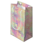 Petit Sac Cadeau Soft Rainbow Pastel Kawaii Heart Pattern Design (Devant Angle)