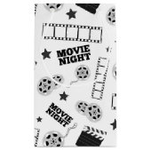 Petit Sac Cadeau soirée cinéma noir blanc (Dos)