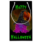 Petit Sac Cadeau Soirée de sorcière d'Halloween (Dos)