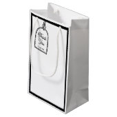 Petit Sac Cadeau Soirée de style BD 2D (Dos Angle)