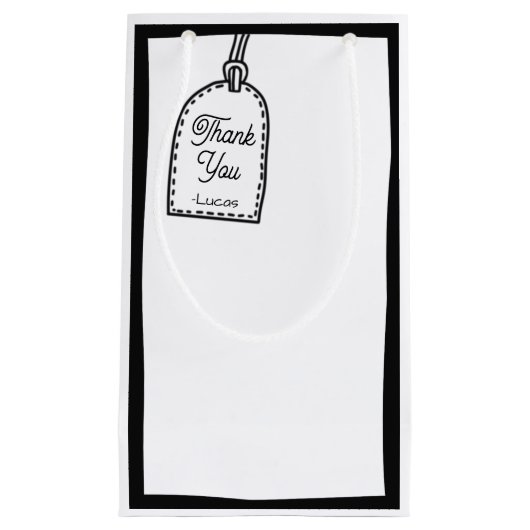 Petit Sac Cadeau Soirée de style BD 2D (Devant)