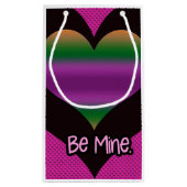 Petit Sac Cadeau Sois à moi Valentine Purple Heart (Dos)