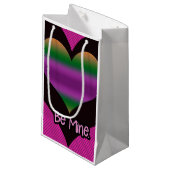 Petit Sac Cadeau Sois à moi Valentine Purple Heart (Devant Angle)