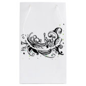 Petit Sac Cadeau SOIS GENTIL ! Citation calligraphie inspirante (Dos)