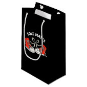 Petit Sac Cadeau Sole Mates Funny Chaussure Pun Dark BG (Devant Angle)