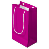 Petit Sac Cadeau Solid Bright Magenta (Devant Angle)