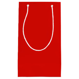 Petit Sac Cadeau Solide Rouge creux