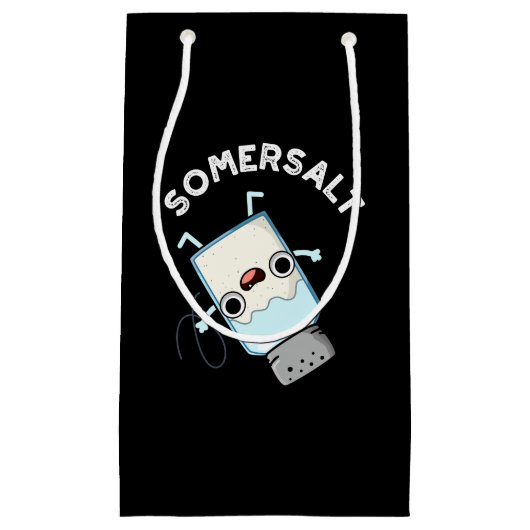 Petit Sac Cadeau Somersel Funny Somersault Salt Pun Dark BG (Devant)