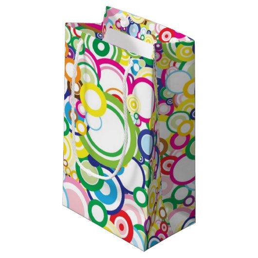 Petit Sac Cadeau Sort de cercles vifs (Devant Angle)