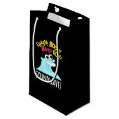 Petit Sac Cadeau Sound Wave Funny Ocean Pun Dark BG (Devant Angle)