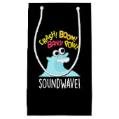 Petit Sac Cadeau Sound Wave Funny Ocean Pun Dark BG (Devant)