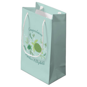 Petit Sac Cadeau Sous le Baby shower des tortues de mer