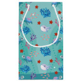 Petit Sac Cadeau Sous les créatures de la mer (Dos)