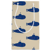 Petit Sac Cadeau Sous-marin bleu (Devant)