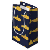 Petit Sac Cadeau Sous-marin jaune (Devant Angle)