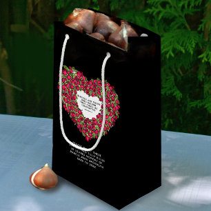 Petit Sac Cadeau Souvenir funéraire cadeau plante ampoules tulipes