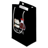 Petit Sac Cadeau Soy Mates Funny Soy Sauce Pun Dark BG (Devant Angle)