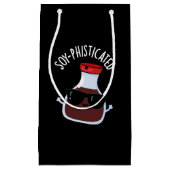 Petit Sac Cadeau Soy-phisticated Funny Soy Sauce Pun Dark BG (Devant)