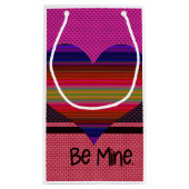 Petit Sac Cadeau Soyez le coeur arc-en-ciel Valentine de la mine (Dos)