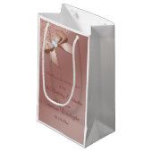 Petit Sac Cadeau Sparkles & Rose Gold Glamour Birthday (Devant Angle)