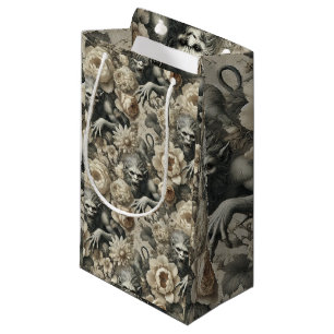 Petit Sac Cadeau Splendor lycanthropique - Gothique Werewolf Floral