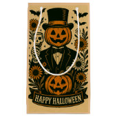 Petit Sac Cadeau Squelette dans un Tuxedo Éffrayant Favoriser les s (Devant)