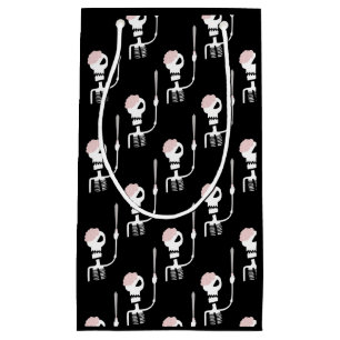 Petit Sac Cadeau Squelette d'Halloween avec épée