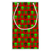 Petit Sac Cadeau squelette gothique du crâne de noël (Dos)